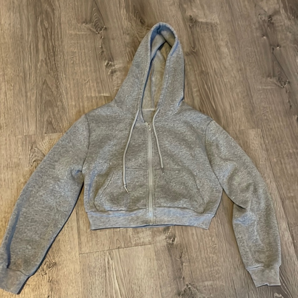 SHEIN Women’s Cropped Zip Up Workout Hoodie
